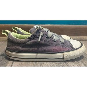 Converse Chuck Taylor All Star Toddler's Size 9 Low Tops Grey/Green Sneakers